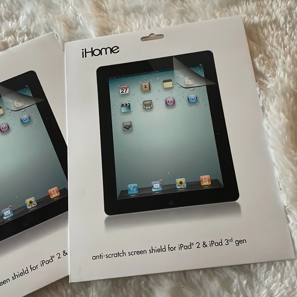 Two Anti-Scratch Screen Protectors for iPad